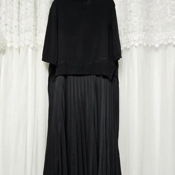 [BUNJANG] Studio Lux Knit Pleats Dress / 스튜디오럭스 니트플리츠 원피스