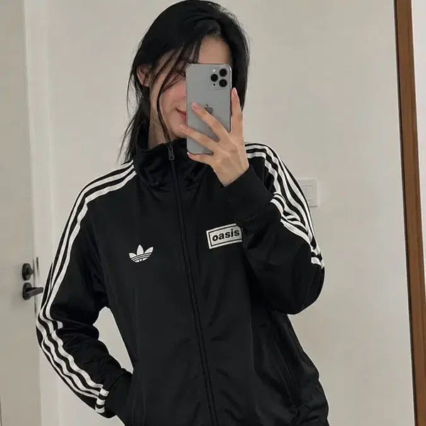 [BUNJANG] Adidas Oasis Collaboration Track Top Black XL / 아디다스 오아시스 콜라보 트랙탑 블랙 판매