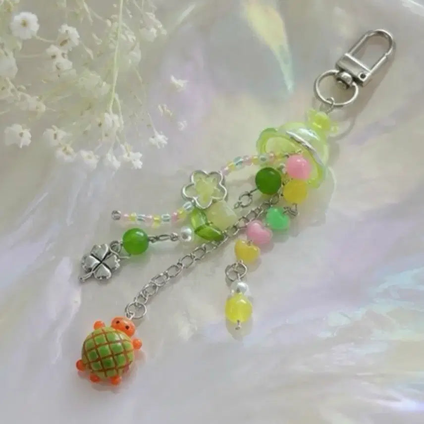 [BUNJANG] Handmade Jellyfish Bead Keychain Ver. 2 / [handmade] 해파리 비즈 키링 ver.2