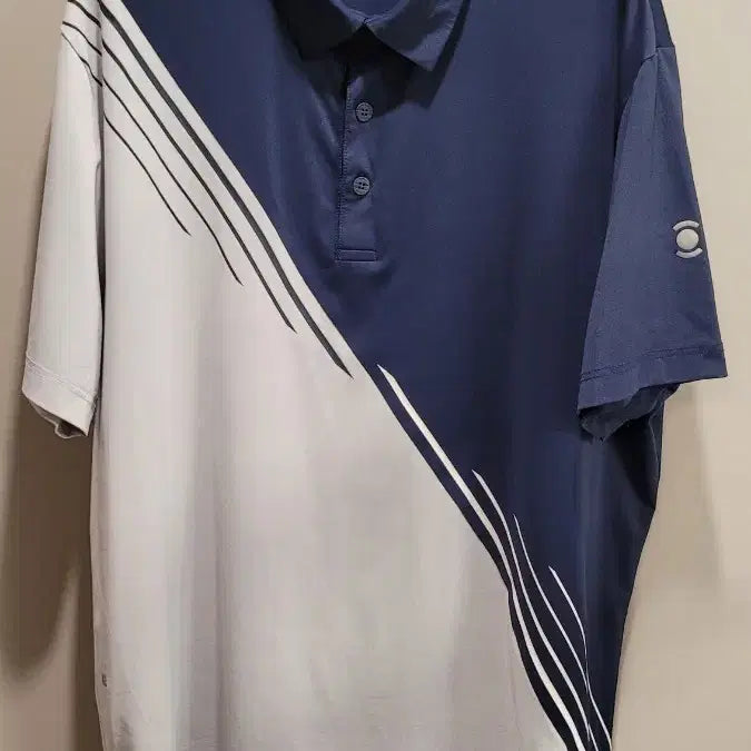 [BUNJANG] Wild Angle Men's Golf T-Shirt Navy White / 와일드 앵글 남성 골프 티셔츠