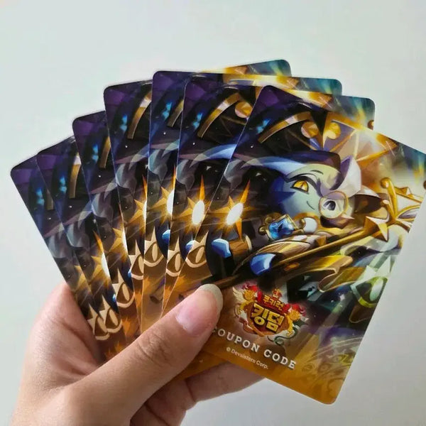[BUNJANG] Cookie Run: Kingdom Shadow Milk & Pure Vanilla Background Card (Coupon) / 쿠키런) 진리의 현자 쉐도우밀크 퓨어바닐라 배경카드 (쿠폰)