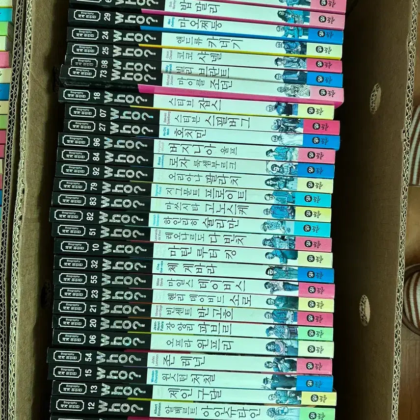 [BUNJANG] WHO? Series World Great Figures Comics (99/100 Volumes) / (택포)WHO? 시리즈 세계위인전 만화 (100권중 99권)