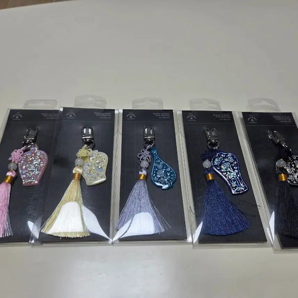 [BUNJANG] Disney Mickey Mouse Mother-of-Pearl Keychain Bundle Set / 텐바이텐 디즈니 미키마우스 자개 키링 일괄