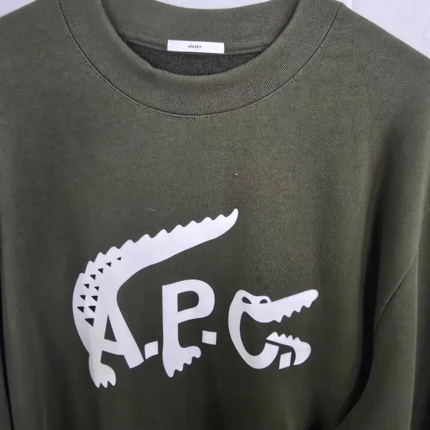 [BUNJANG] A.P.C. x Lacoste Collaboration Oversized Sweatshirt / A.P.C. 라코스테 오버핏 맨투맨
