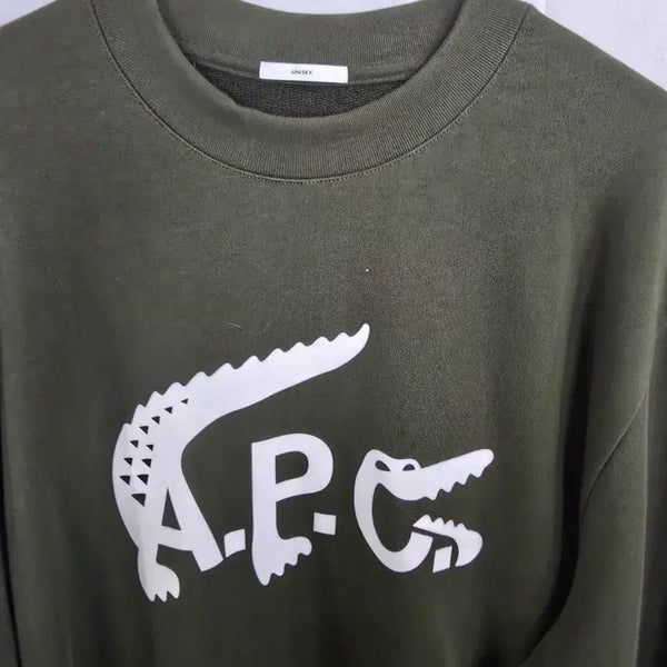 [BUNJANG] A.P.C. x Lacoste Collaboration Oversized Sweatshirt / A.P.C. 라코스테 오버핏 맨투맨