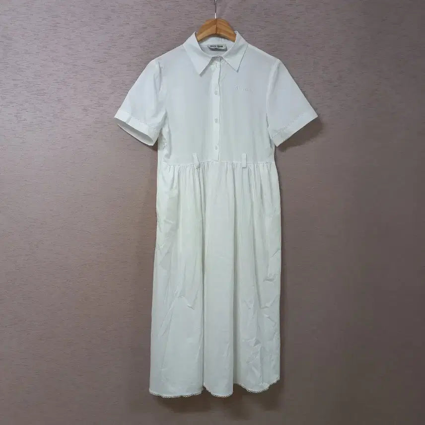 [BUNJANG] Dandy Hara White Shirring Long Dress Women's / B8-10/허리셔링 화이트 롱원피스 여성
