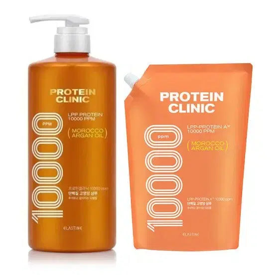 [BUNJANG] Elastine Protein Clinic Shampoo Bottle 1000ml + Refill 900ml / 무료배송 엘라스틴 프로틴클리닉 샴푸 용기 1000ml + 리필 900ml