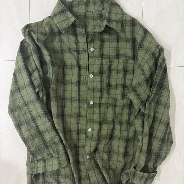 [BUNJANG] Vintage Checkered Shirt / 빈티지 체크셔츠