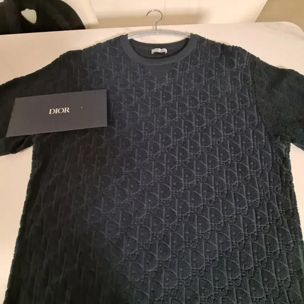 [BUNJANG] Dior Oblique Jacquard Terry T-Shirt / (새상품급)백화점판 디올 오블리크 자카드 테리 티셔츠