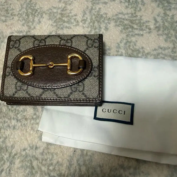 [BUNJANG] Gucci Horsebit 1955 Small Wallet Brown / 구찌 홀스빗 1955 스몰 반지갑 브라운