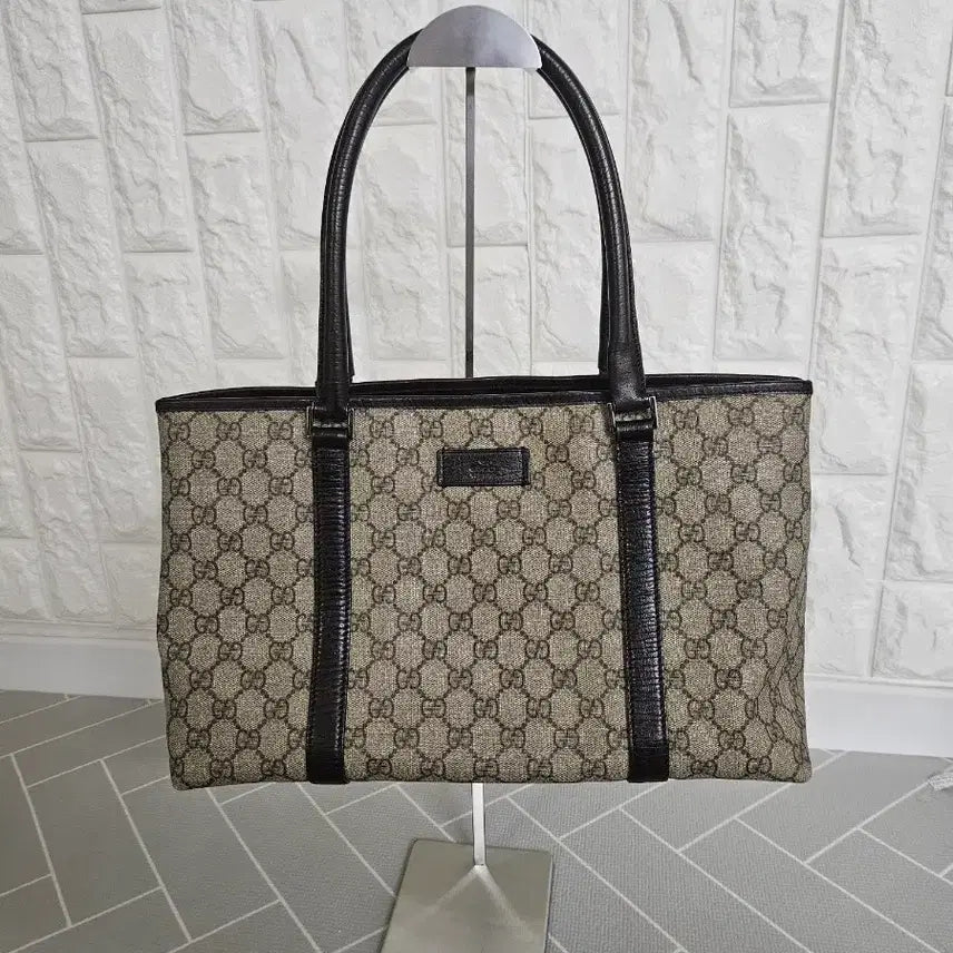 [BUNJANG] Gucci GG Supreme Tote Bag Brown / 구찌 GG 수프림 토트백 브라운(정품)