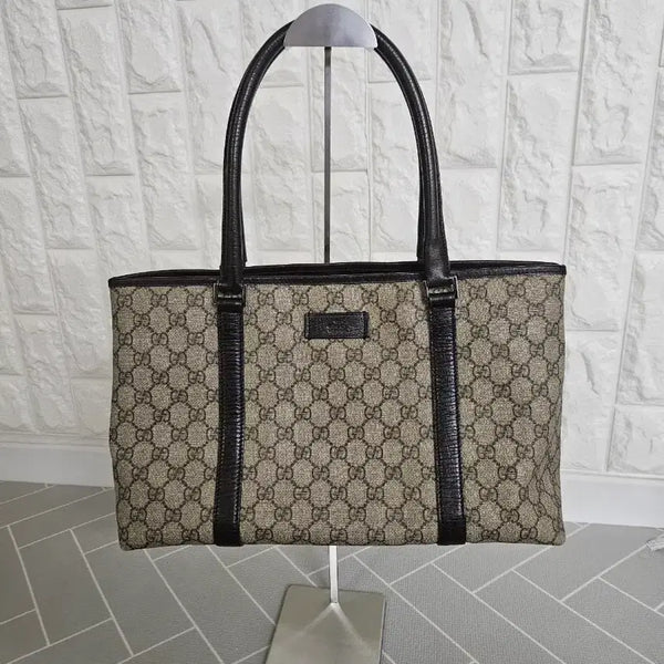 [BUNJANG] Gucci GG Supreme Tote Bag Brown / 구찌 GG 수프림 토트백 브라운(정품)