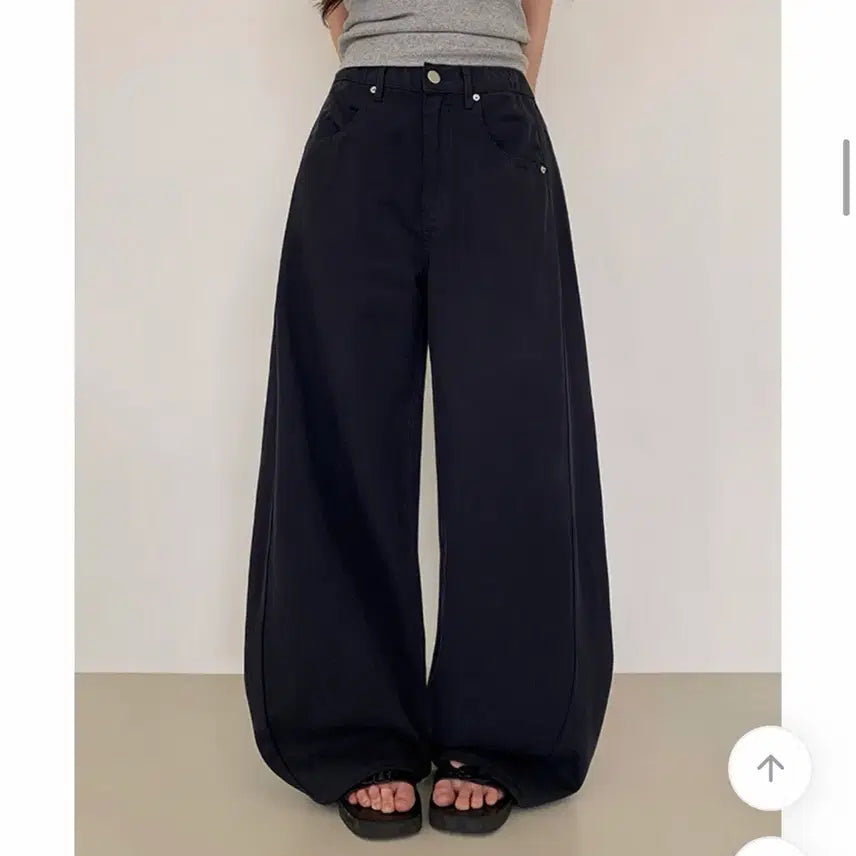 [BUNJANG] Brian Side Slit Daily Summer Lyocell Wide Pants Black Standard Length S / 브리안 사이드 절개 데일리 여름 리오셀 와이드 팬츠 블랙 기본기장 S