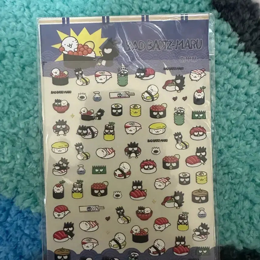 [BUNJANG] Badtz-Maru Nail Stickers / 배드배츠마루 네일 스티커