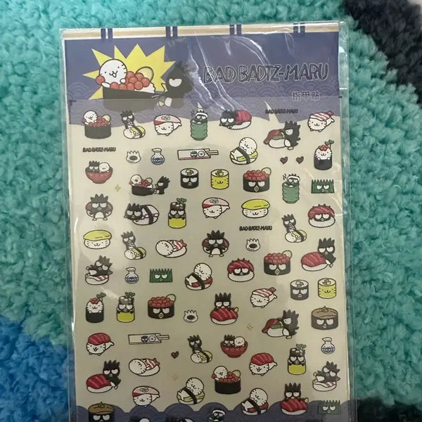 [BUNJANG] Badtz-Maru Nail Stickers / 배드배츠마루 네일 스티커