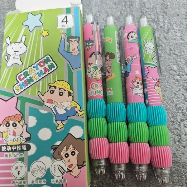 [BUNJANG] Hello Kitty & Crayon Shin-chan Ballpoint Pen Set / 키티.짱구볼펜