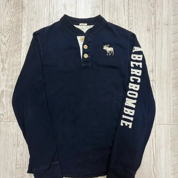[BUNJANG] Abercrombie & Fitch Henry Neck Sweatshirt L / 아베크롬비 헨리넥 맨투맨 L