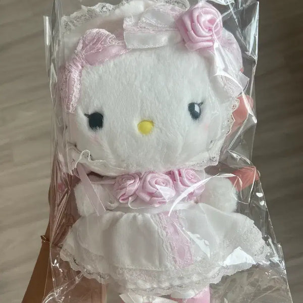 [BUNJANG] Sanrio Hello Kitty Frilled Mascot / 화이트프릴 키티 마스코트