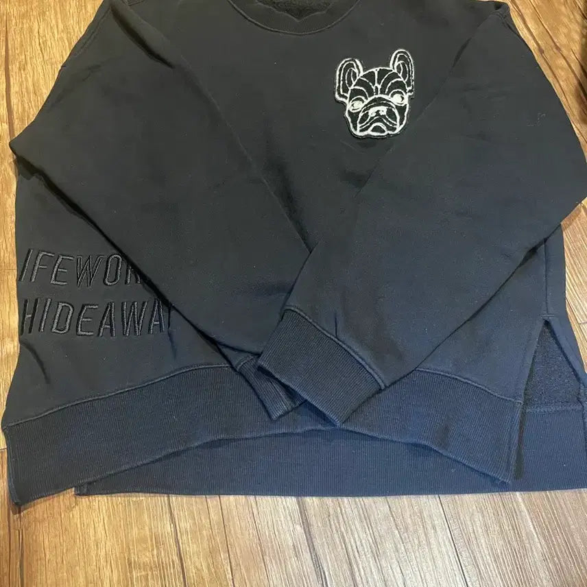[BUNJANG] LIFEWORK Heaven Sweatshirt Black / 라이프워 해븐 맨투맨 블랙