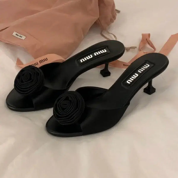 [BUNJANG] Miu Miu Mule Heels 36.5 / 미우미우 뮬 구두 36.5 (스키니피그착용)
