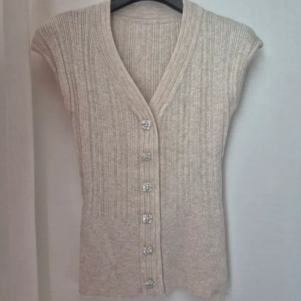 [BUNJANG] V-Neck Sleeveless Top / 택있는 새상품) 브이넥 나시