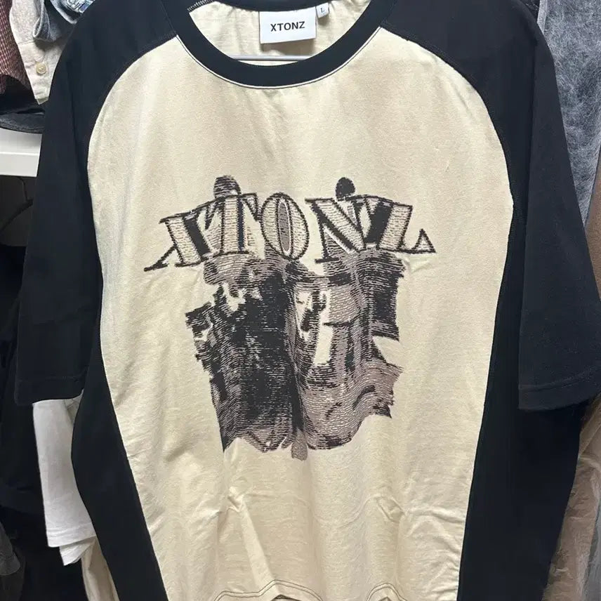 [BUNJANG] XTONZ Raglan Short Sleeve T-Shirt L / 엑스톤즈 레글런 반팔 L