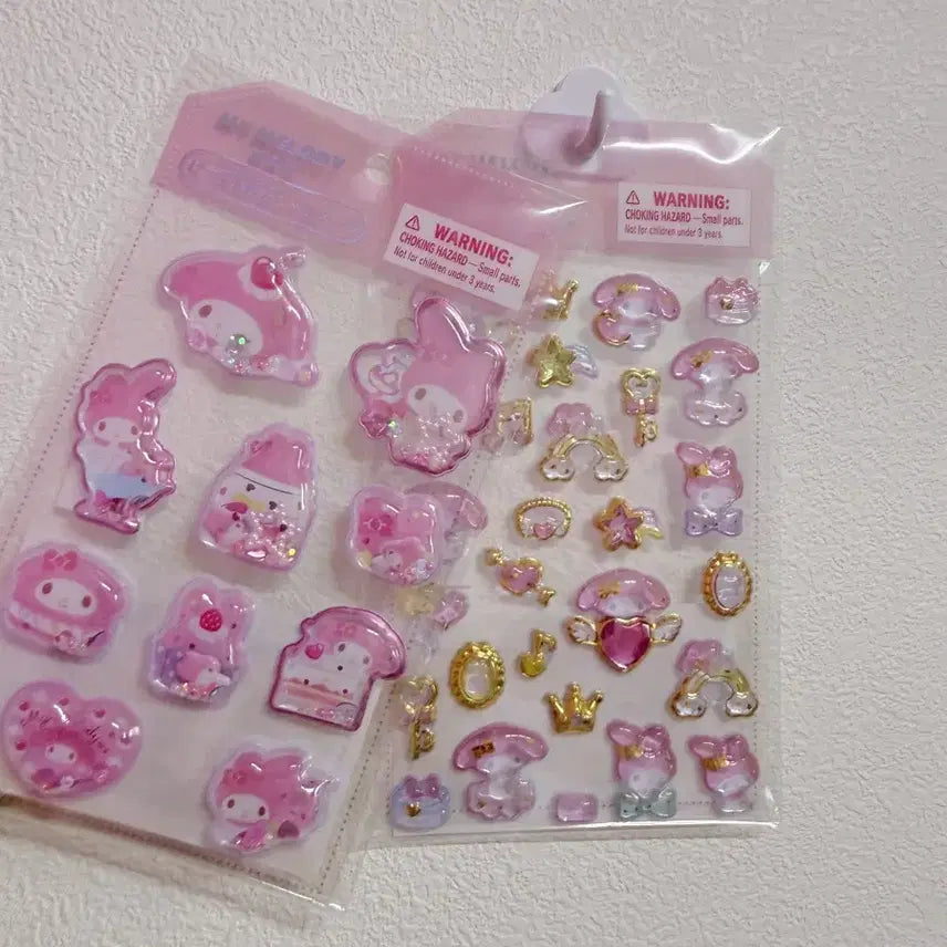 [BUNJANG] Sanrio My Melody Bongbong Sticker Bundle Set / 산리오 마이멜로디 봉봉스티커 샤캬샤카 일괄