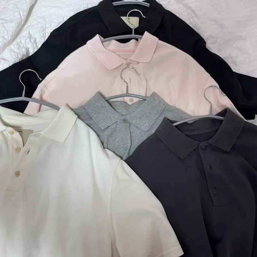 [BUNJANG] Pottery Comfort Short Sleeve Polo T-Shirt / 포터리 컴포트 반팔 카라 티셔츠 5컬러 2사이즈