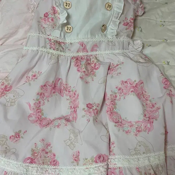 [BUNJANG] Lizlisa My Melody Collaboration Dress / 리즈리사 마이멜로디콜라보 원피스