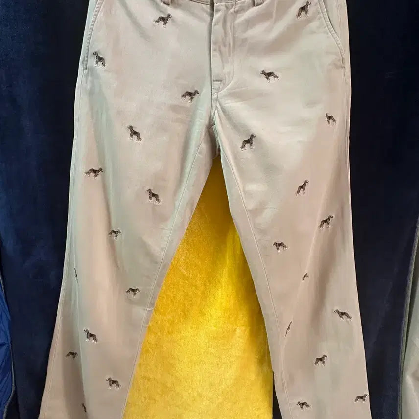 [BUNJANG] Polo Ralph Lauren Dog Embroidery Slim Fit Chino Pants Beige / [정품] 폴로 랄프로렌 독(Dog) 자수 슬림핏 치노 팬츠 (베이지/32)