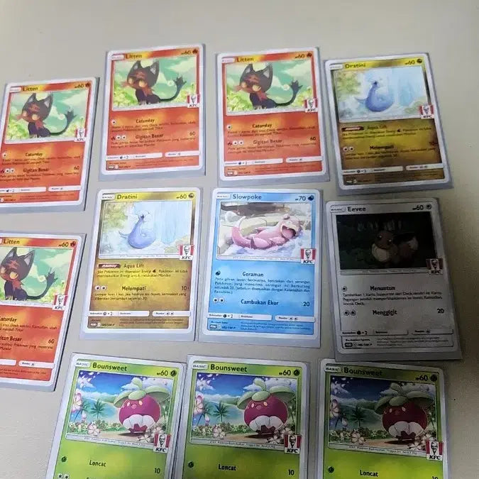 [BUNJANG] Pokemon KFC Promotion Cards / 포켓몬 kfc 프로모