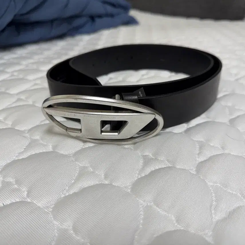 [BUNJANG] Diesel B-1DR D-Buckle Leather Belt Black / 디젤 B-1DR 레더 벨트 D버클 블랙