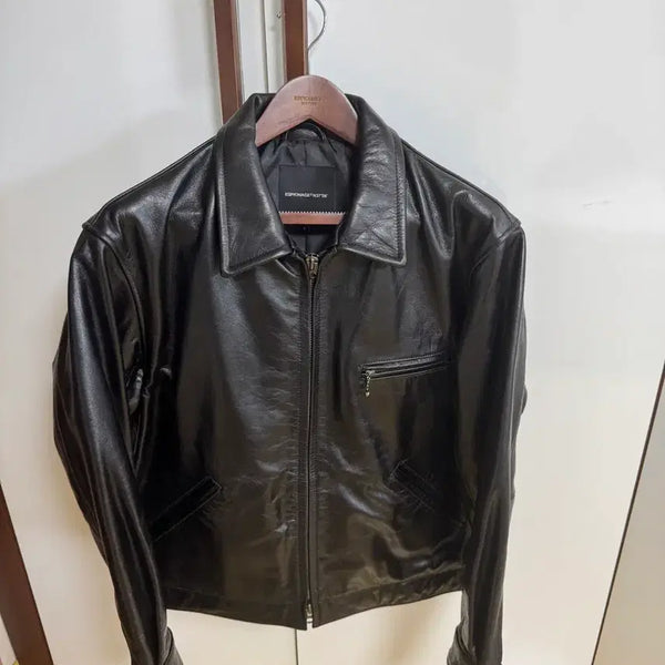 [BUNJANG] Espionage Gonzo Leather Jacket / 에스피오나지 곤조 레더 자켓 L판매합니다