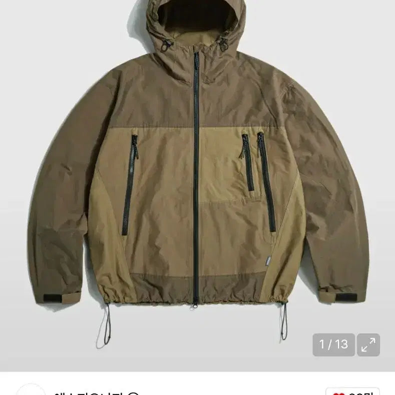 [BUNJANG] Espionage Mountain Wind Parka Olive Multi L / 에스피오나지 마운틴 윈드 파카 올리브 멀티 L