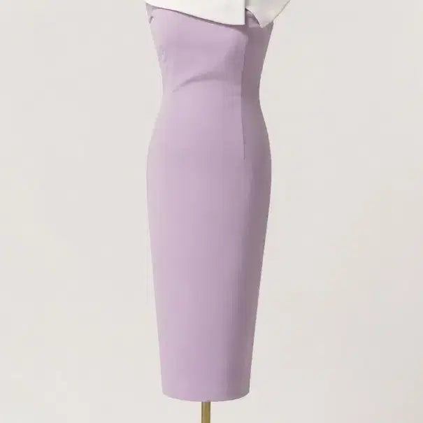 [BUNJANG] Lavender Off-Shoulder Long Dress / 연보라 오프숄더 롱원피스
