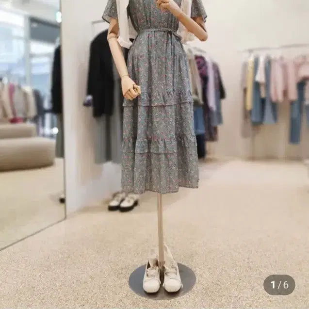 [BUNJANG] Thursday Island Plaid Pattern Long Dress / [써스데이아일랜드] 플라드 패턴 롱 원피스