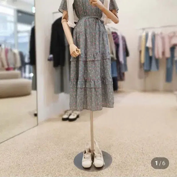 [BUNJANG] Thursday Island Plaid Pattern Long Dress / [써스데이아일랜드] 플라드 패턴 롱 원피스