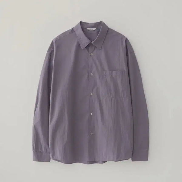 [BUNJANG] Blankroom Supima Baker Shirt - Gracie Purple / 블랭크룸 수피마 베이커 셔츠 그레이시 퍼플