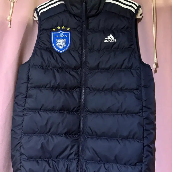 [BUNJANG] Adidas Ulsan HD Padded Vest Navy Player Issued / 아디다스 울산 HD 조끼 패딩 네이비 아디다스 쪼패 아디다스패딩조끼 선수지급용