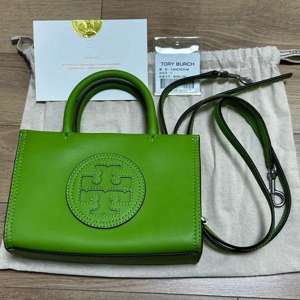 [BUNJANG] Tory Burch Ella Bio Mini Tote Bag Lime / 토리버치 엘라 토트백 라임