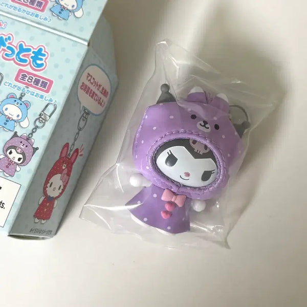 [BUNJANG] Sanrio Chibi-Tomo Rainy Day Series Keychain / 산리오 치비토모 우비시리즈 키링