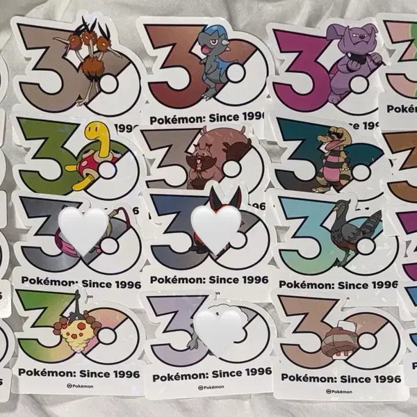 [BUNJANG] Pokemon 30th Anniversary Sticker Set / 포켓몬) 30주년 기념 스티커 교환 및 판매