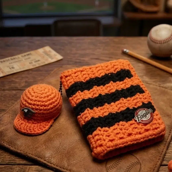 [BUNJANG] Handmade Knitted Card Holder - Hanwha Eagles Color Edition / 손뜨개 카드지갑(한화이글스 컬러에디션)