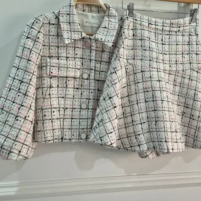 [BUNJANG] MICHAA Tweed Jacket and Skirt Set / 잇 미샤  트위드 자켓 스커트 세트