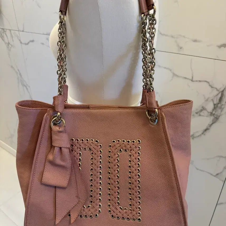 [BUNJANG] Daks Ribbon Chain Shoulder Bag / 닥스 리본 체인 숄더백