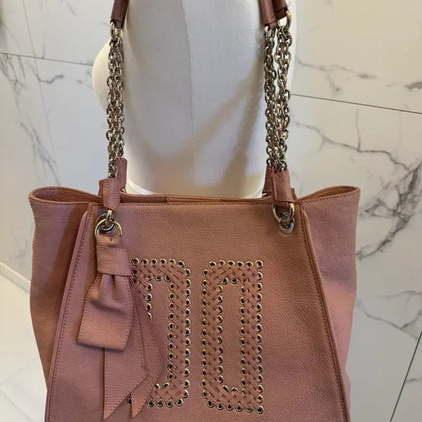 [BUNJANG] Daks Ribbon Chain Shoulder Bag / 닥스 리본 체인 숄더백
