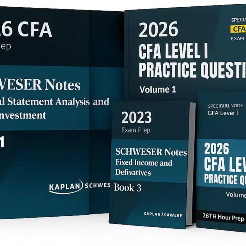 [BUNJANG] Schweser CFA Level 1 Study Materials Bundle (2025-2027) / 2026 cfa 레벨1 슈웨이저,목,커리큘럼북,퀵시트,각종 문제