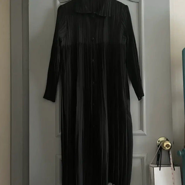 [BUNJANG] Pleated Long Jacket One Size / 플리츠 롱자켓 프리사이즈