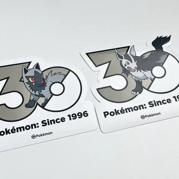 [BUNJANG] Pokemon 30th Anniversary Logo Sticker Pochana, Graena / 포켓몬) 30주년 기념 로고 스티커 포챠나, 그라에나