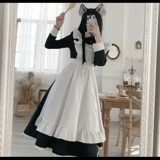 [BUNJANG] Cosplay Costume Dress / 축제 줄업사진 졸사 메이드복 코스프레 의상